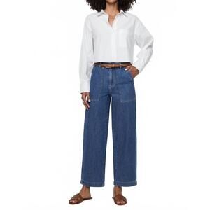 NEW OLIVER LOGAN sherman relaxed wide leg jeans in medium worn